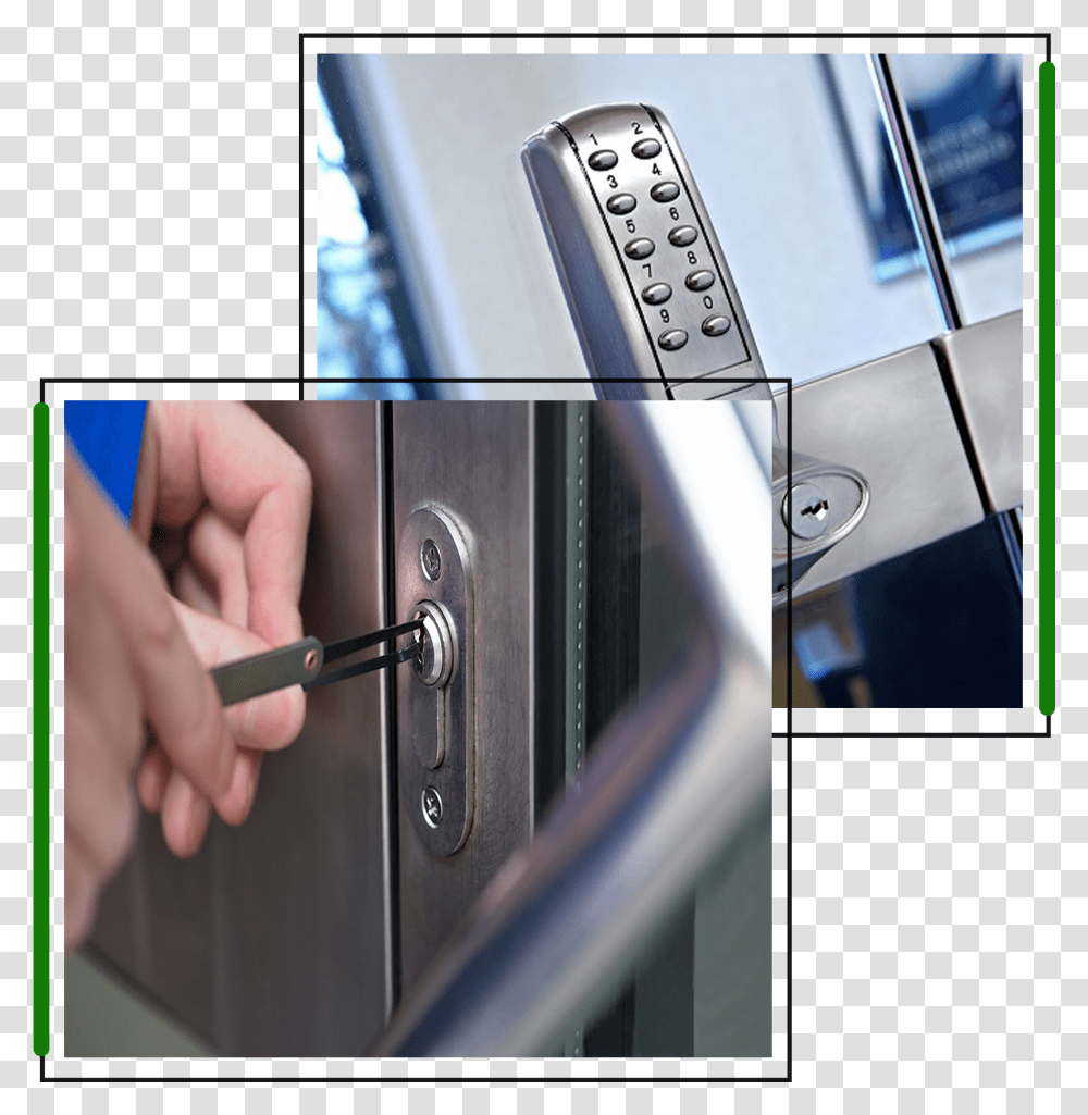 Smart Lock Vehicle Door, Person, Human, Finger, Collage Transparent Png