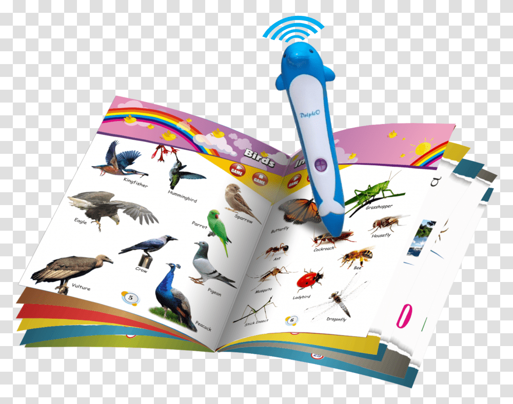 Smart Speak Book, Bird, Animal, Poster Transparent Png
