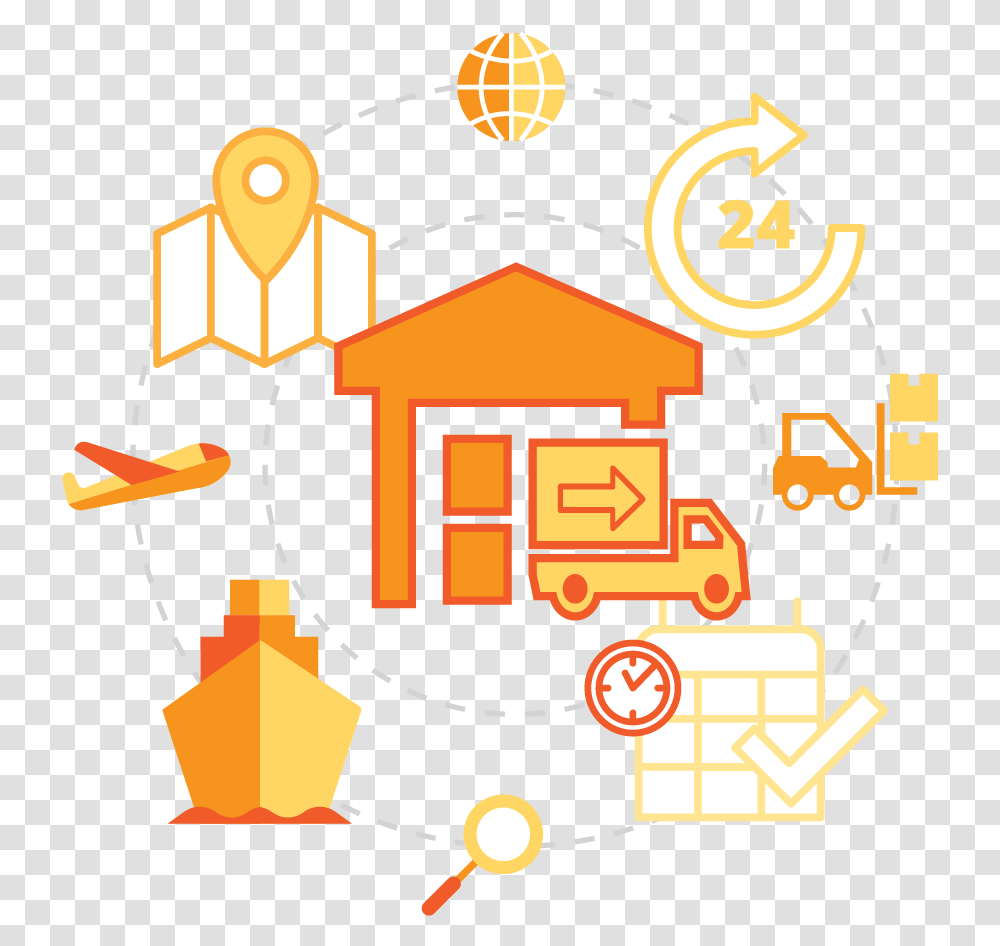 Smart Supply Chain Icon, Transportation, Vehicle Transparent Png