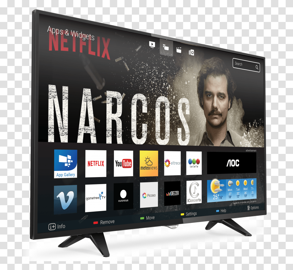 Smart Tv Aoc, Monitor, Screen, Electronics, Display Transparent Png