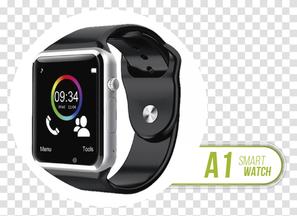 Smart Watch Clipart Smart Watch A1 Supported Black, Wristwatch, Mouse, Hardware, Computer Transparent Png