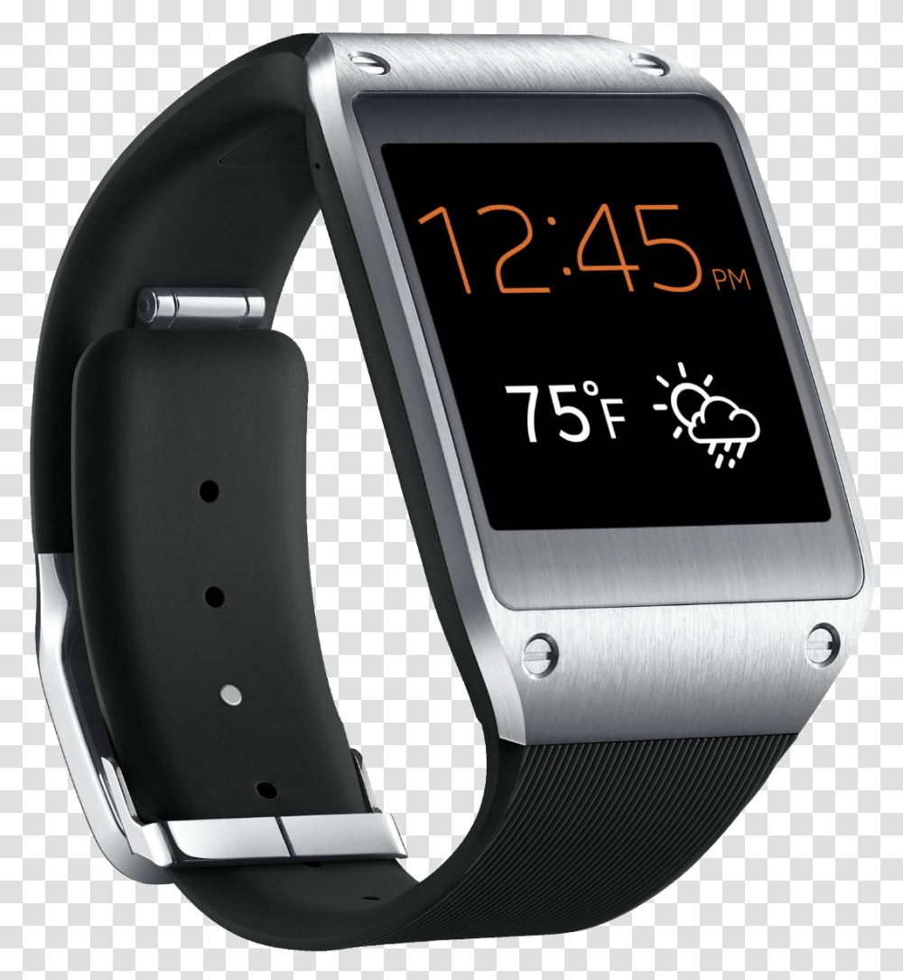 Smart Watch Image Samsung Galaxy Gear Watch, Wristwatch Transparent Png