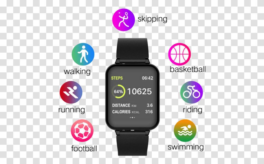 Smart Watch, Wristwatch, GPS, Electronics Transparent Png