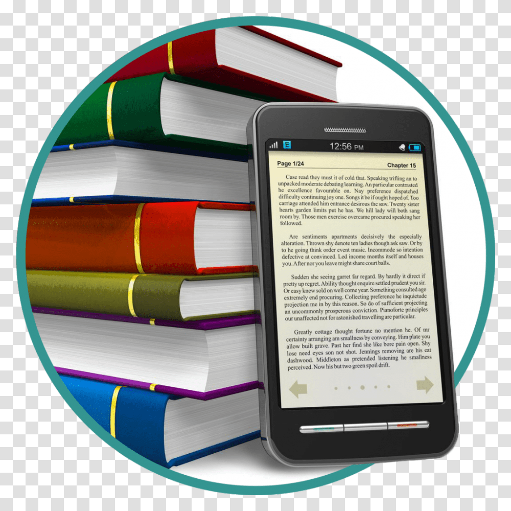 Smartphone And Books Traditional Books Or Ebooks Difference Between, Electronics, Computer, Tablet Computer, Mobile Phone Transparent Png