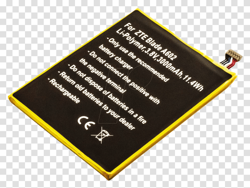 Smartphone Battery For Zte Calligraphy, Text, Business Card, Paper, Passport Transparent Png