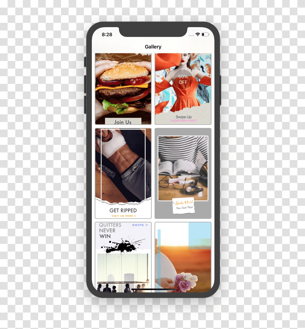 Smartphone, Burger, Food, Person, Human Transparent Png