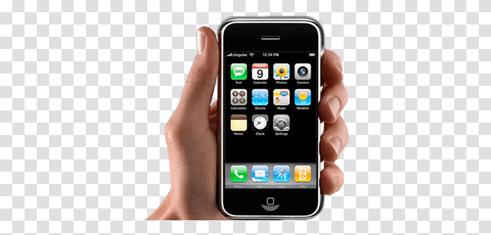 Smartphone Clipart Iphone Released In 2007, Mobile Phone, Electronics, Cell Phone, Person Transparent Png