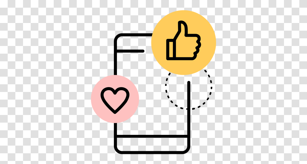 Smartphone Icon Heart Like Stroke & Svg Smartphone Like Vector, Security, Symbol, Text, Number Transparent Png