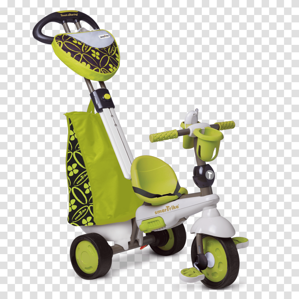Smartrike Dream In Baby Tricycle Stroller Green, Lawn Mower, Tool, Vehicle, Transportation Transparent Png