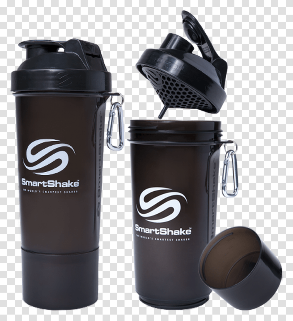 Smartshake Protein Slim Line Smart Shaker 500ml Gunsmoke Smartshake, Bottle Transparent Png
