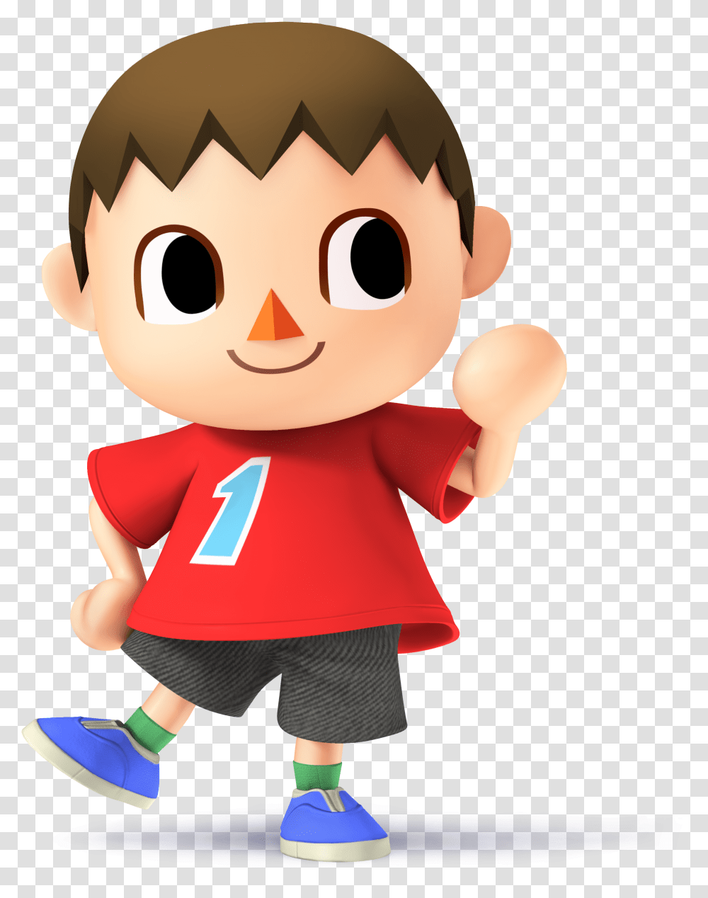 Smash Animal Crossing Villager Boy, Doll, Toy, Person, Human Transparent Png