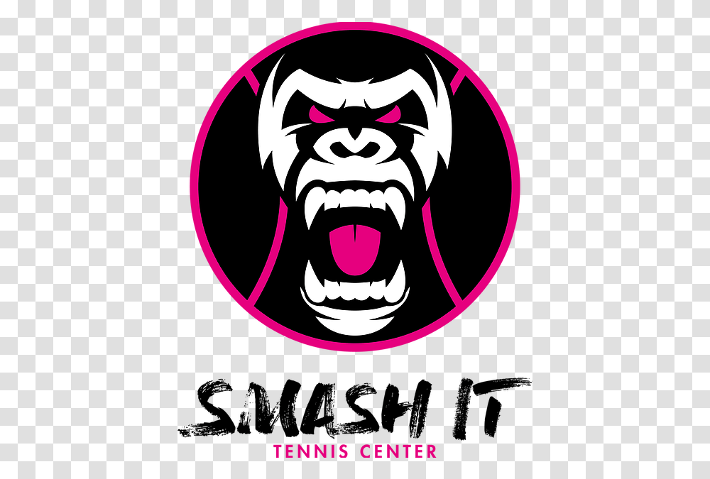 Smash It Tennis Center I Thiverval Grignon Gorilla Logo, Poster, Advertisement, Symbol, Trademark Transparent Png