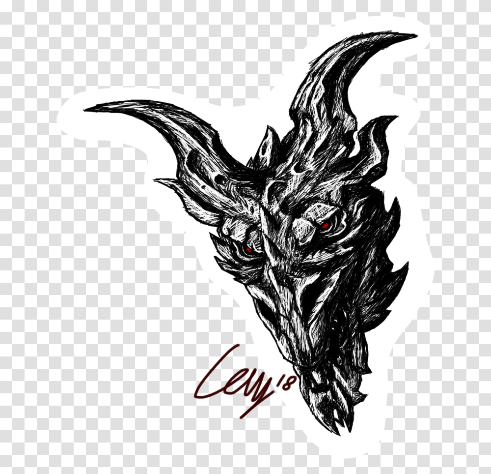 Smaug Dragon Drawing Free Download Best Easy Alduin Drawing, Bird, Animal, Chicken, Art Transparent Png