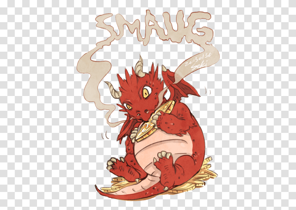 Smaug The Hobbit Bilbo Baggins The Lord Of The Rings Cartoon Lord Of The Rings Smaug, Poster, Advertisement, Dragon, Elf Transparent Png