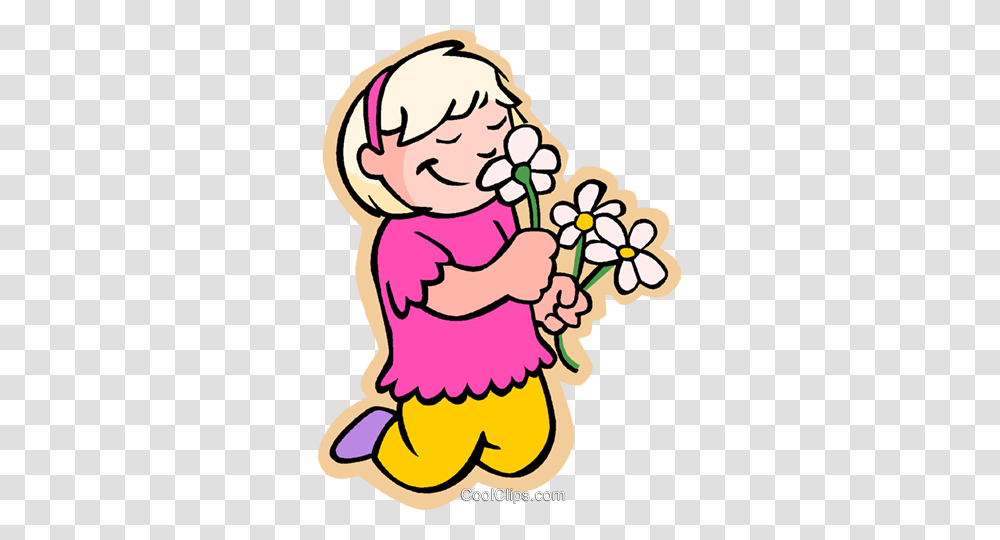 Smell Flowers Clipart Clip Art Images, Cupid, Smelling Transparent Png