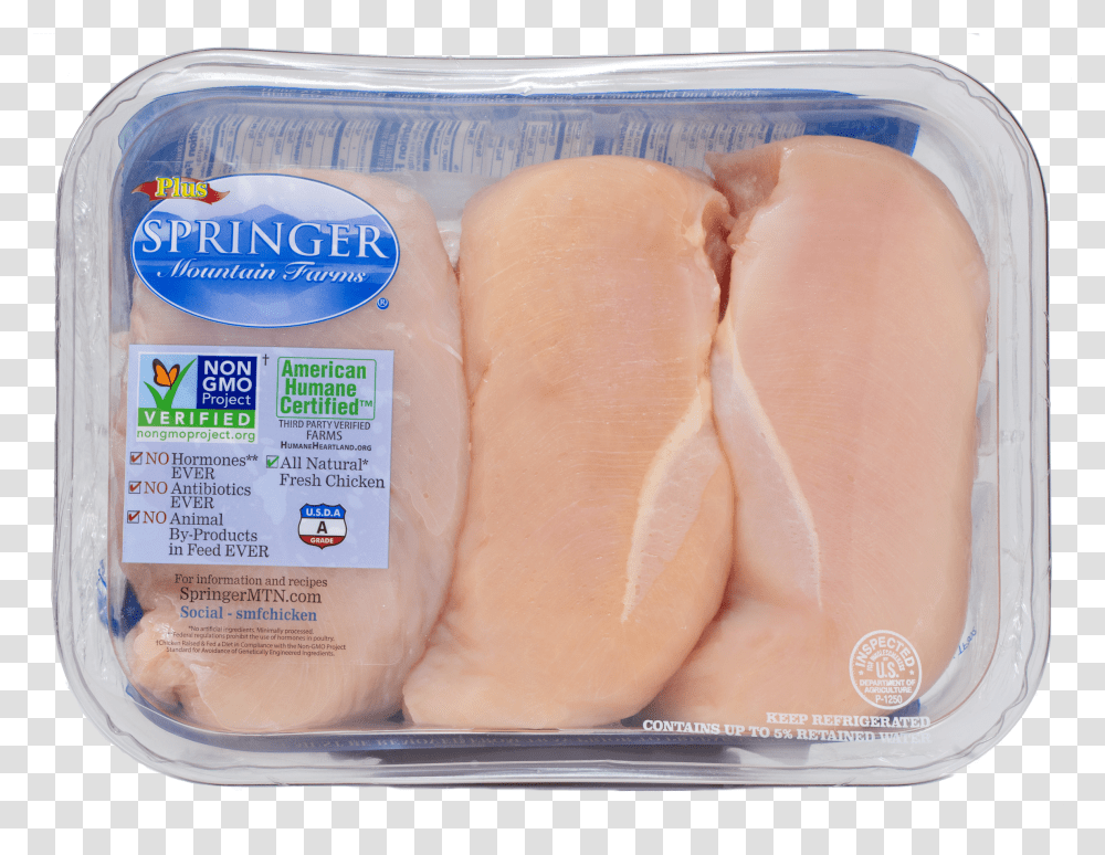 Smf Plus Breast Boneless Trans Bg Springer Mountain Farms Chicken Plus Transparent Png