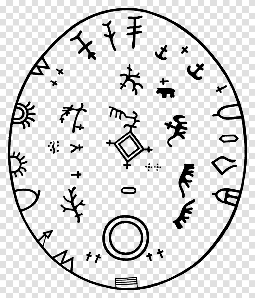 Smi Mythology Shaman Drum Samisk Mytologi Schamantrumma Sami Magic Drum, Analog Clock, Wall Clock, Bird, Animal Transparent Png