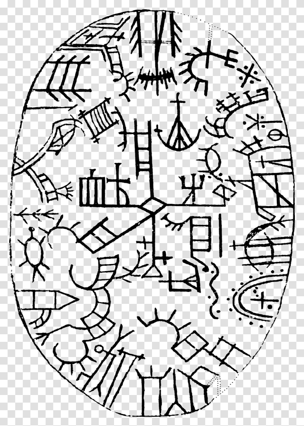 Smi Mythology Shaman Drum Samisk Mytologi Schamantrumma Sami Shaman Symbols, Doodle, Drawing Transparent Png