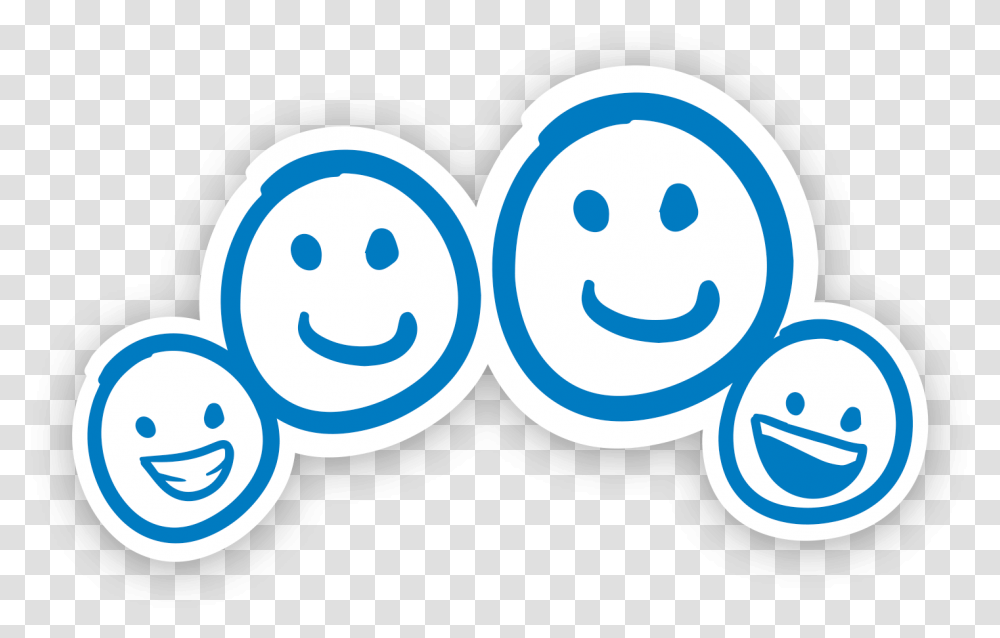 Smile Blue, Label, Heart Transparent Png