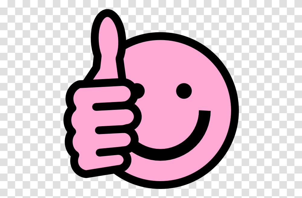 Smile Clipart Pink, Hand, Prison, Thumbs Up, Finger Transparent Png