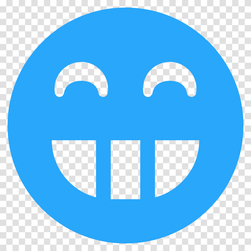 Smile Dark With Teeth Blue 28a7fb Black And White Acid Face, Word, Sphere, Texture Transparent Png