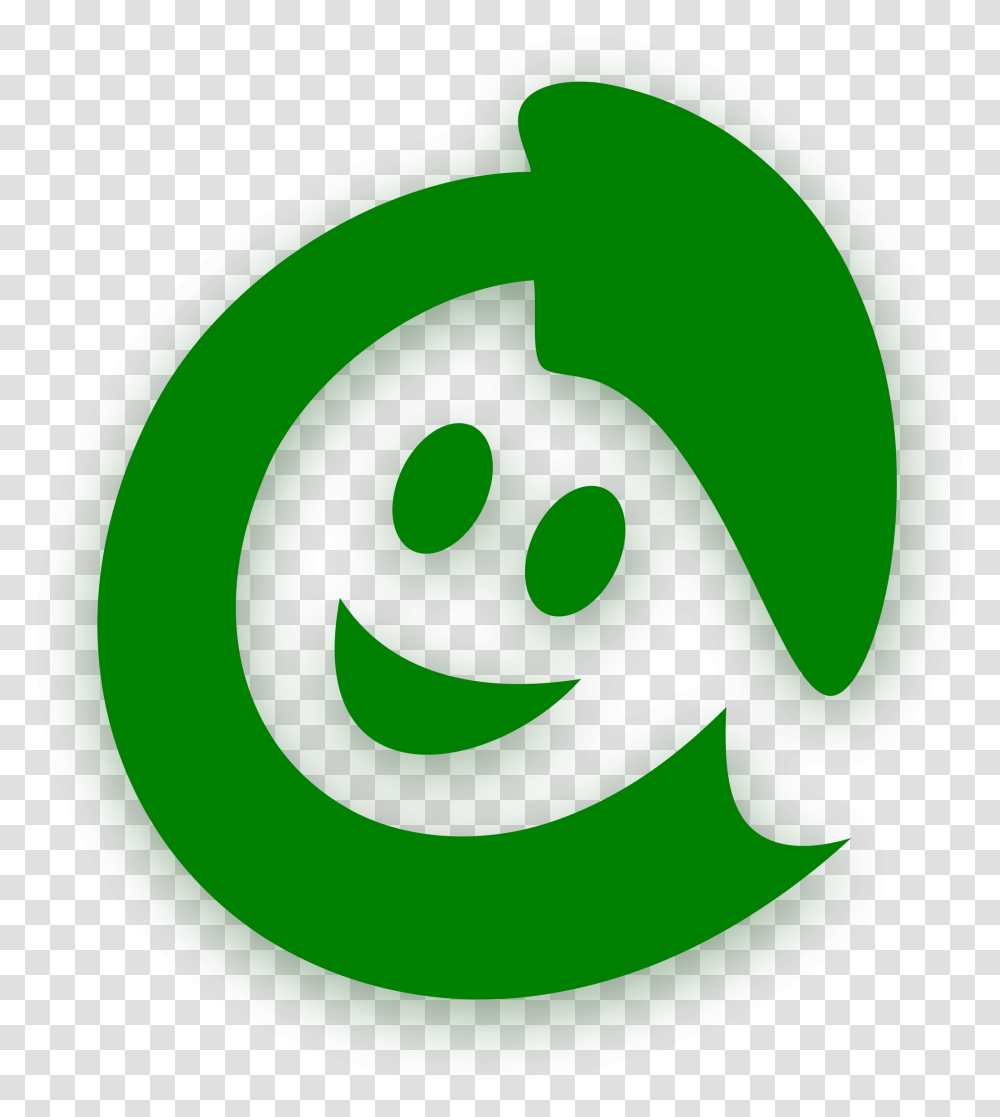 Smile Face Happy Logo Clipart Icon Happy Smile Logo, Green, Plant, Food, Vegetable Transparent Png