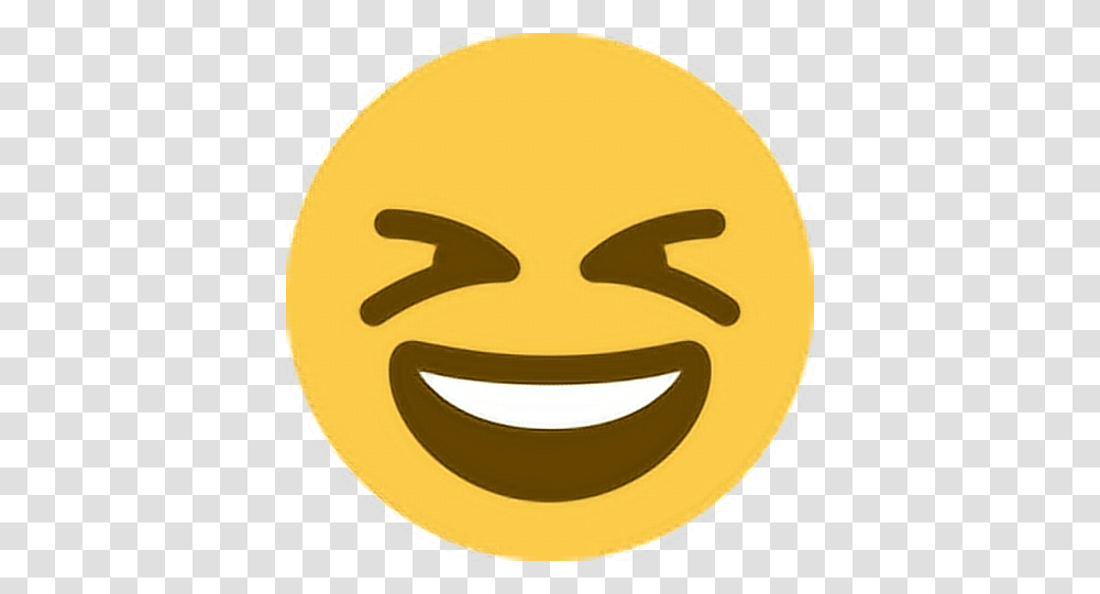 Smile Happy Laugh Excited Emoji Emoticon Face Expressio, Label, Plant, Baseball Cap Transparent Png