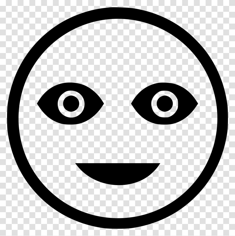 Smile Round Face Happy Lucky Smiley Left And Right Road Icon, Stencil, Disk, Logo Transparent Png