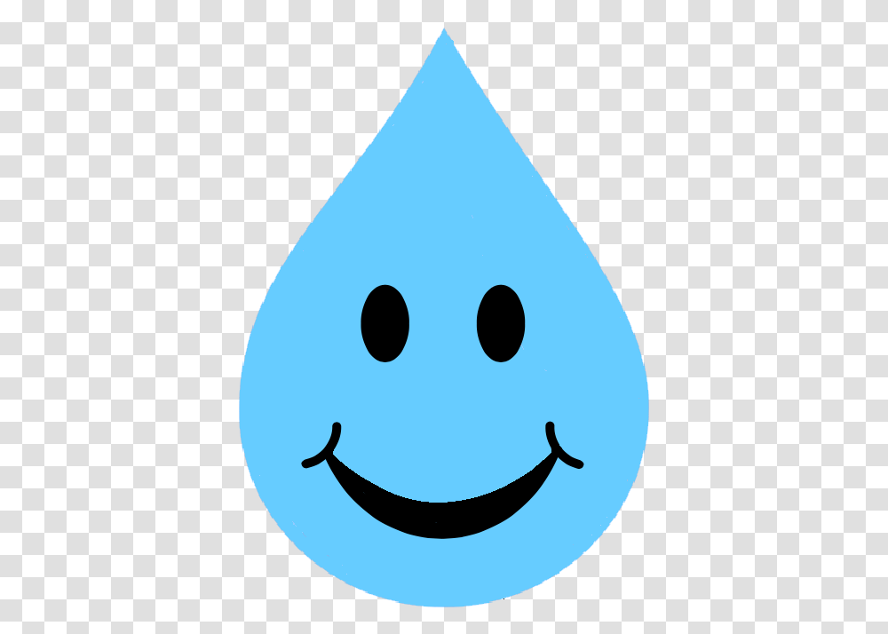 Smile Sky Blue Water Drop Free Images Water Droplet With Smiley, Plant, Triangle, Food, Stencil Transparent Png