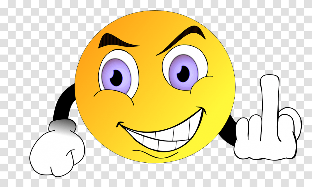 Smile Smiley Fuck You Middle Free Image On Pixabay Emoji Flipping The Bird, Graphics, Art, Text, Plant Transparent Png