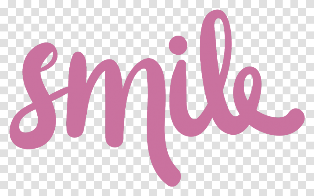 Smile Words Quotes Sayings Pink Smile Word Background, Label, Sticker, Calligraphy Transparent Png