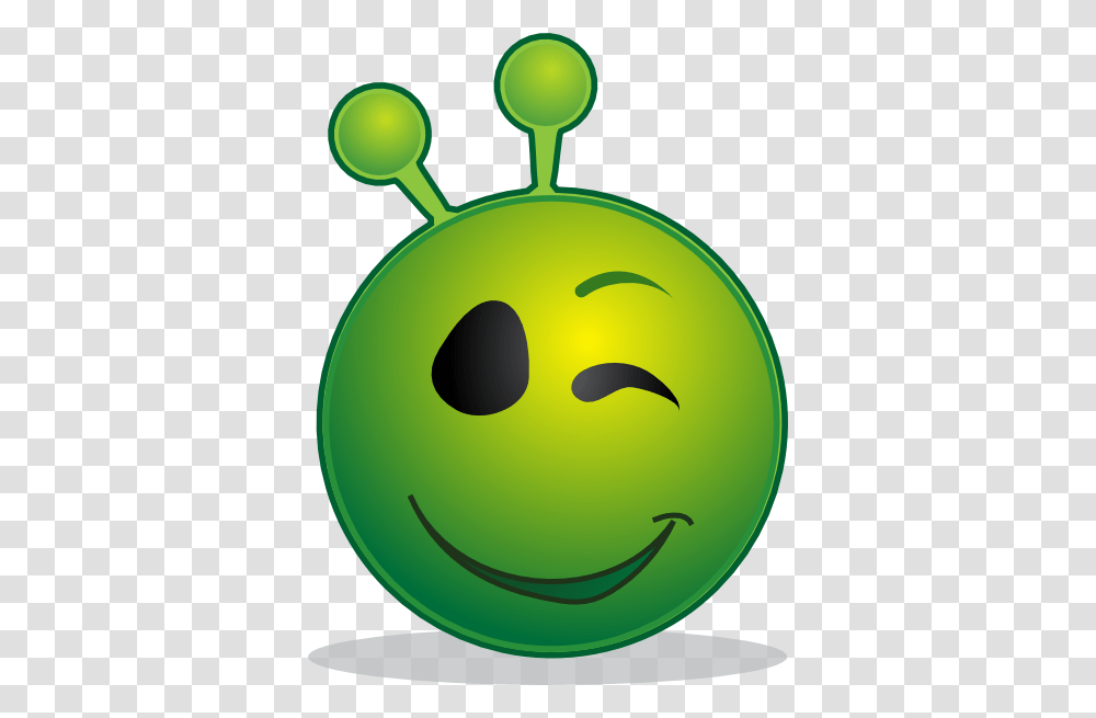 Smiley Alien Clip Art, Green, Tennis Ball, Sport, Sports Transparent Png