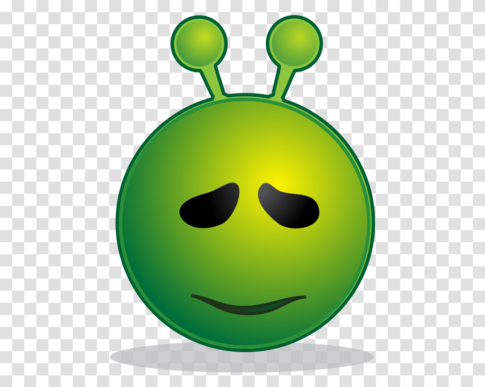 Smiley Alien, Pac Man, Green Transparent Png