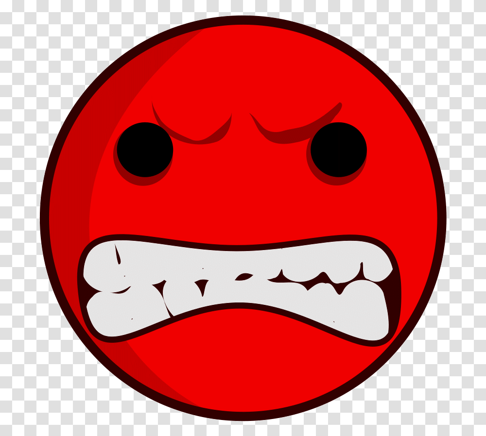 Smiley Anger Emoticon Red Clip Art Angry Face Free Clipart, Teeth, Mouth, Interior Design, Indoors Transparent Png