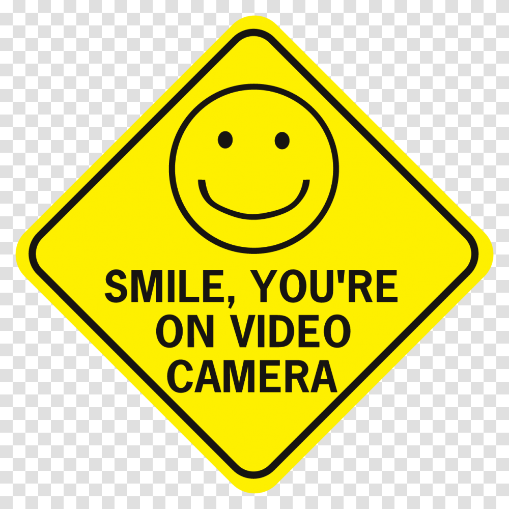 Smiley Clipart Camera, Road Sign Transparent Png