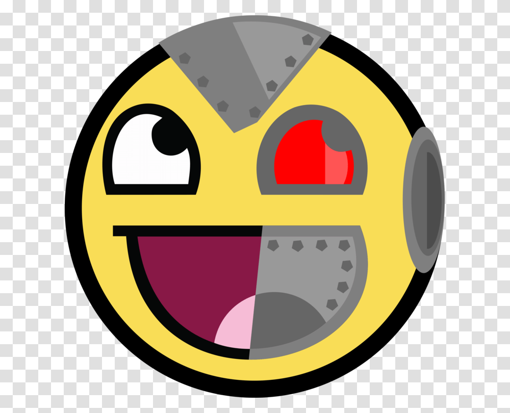 Smiley Cyborg Emoticon Robot Computer Icons, Pac Man, Logo, Trademark Transparent Png