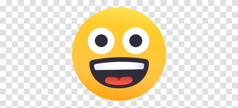Smiley Emoji Gif Smiley Emoji Emoticons Discover & Share Excited Emoji Gif, Pac Man, Pillow, Cushion, Label Transparent Png