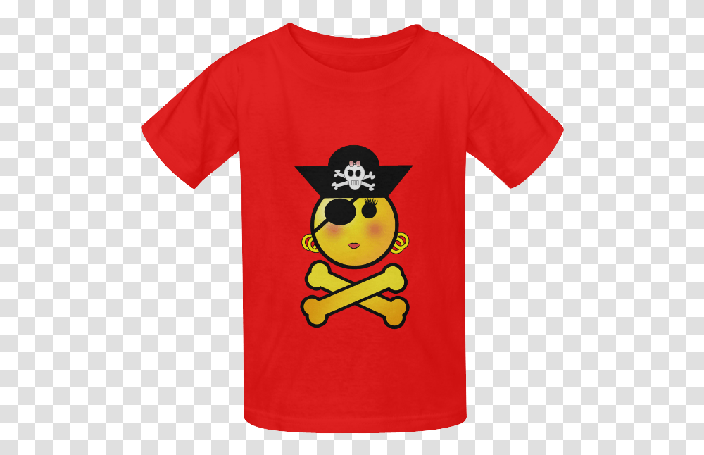 Smiley Emoji Girl Kid's Classic T Shirt Kids T Shirt, Apparel Transparent Png