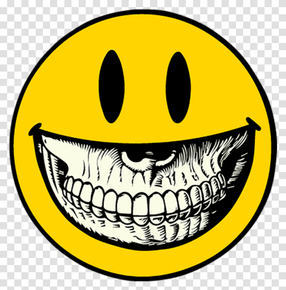 Smiley Emoticon Image Face Ron English Smiley Face, Teeth, Mouth, Lip, Halloween Transparent Png