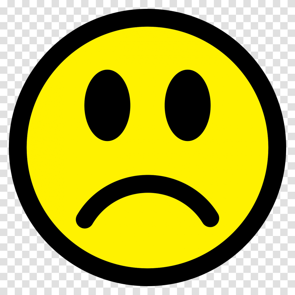 Smiley Emoticon Sad Face Icon Good Sign Symbol Bad Smiley, Pac Man, Halloween, Logo Transparent Png