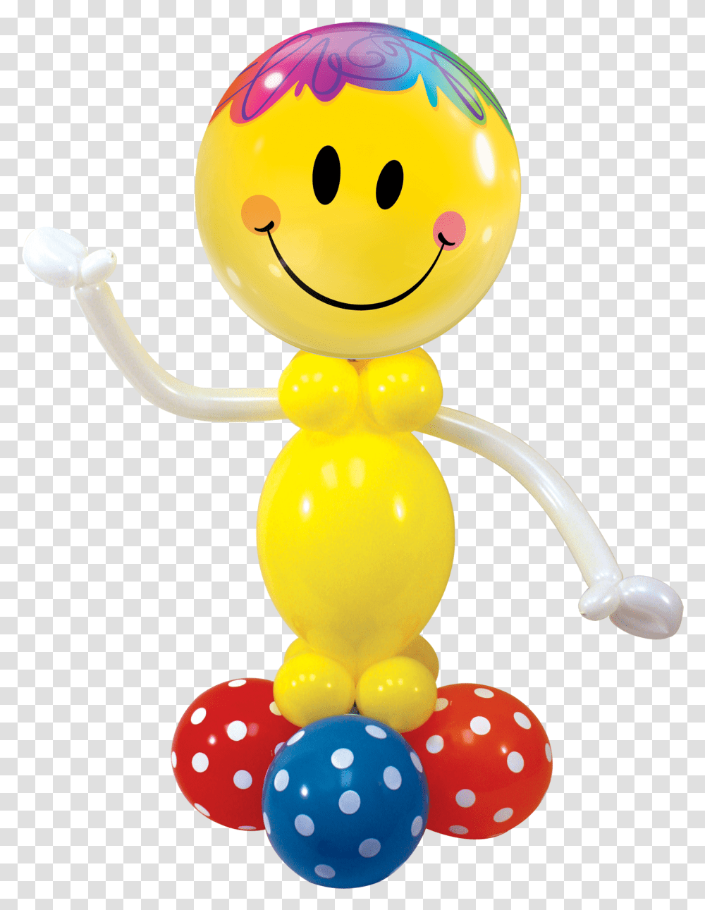 Smiley Face Balloon Decoration, Rattle Transparent Png