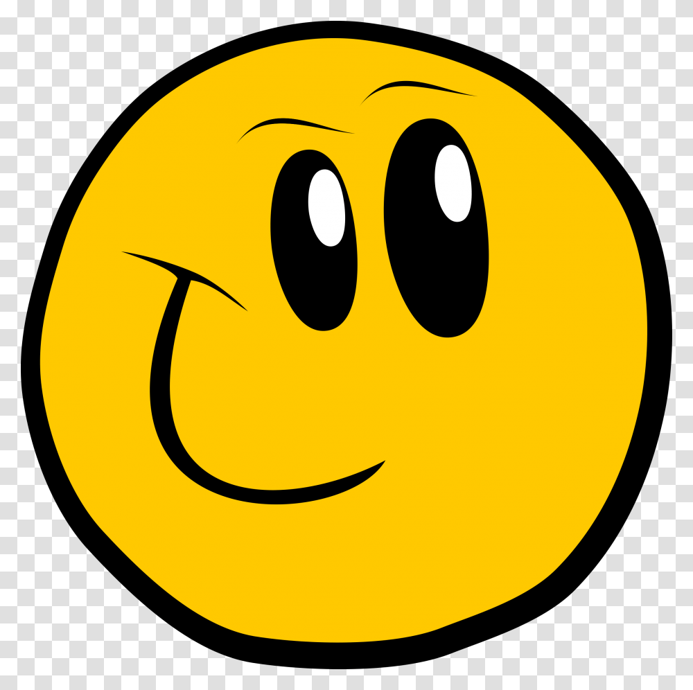 Smiley Face Cartoon Cute, Pac Man, Banana, Fruit, Plant Transparent Png