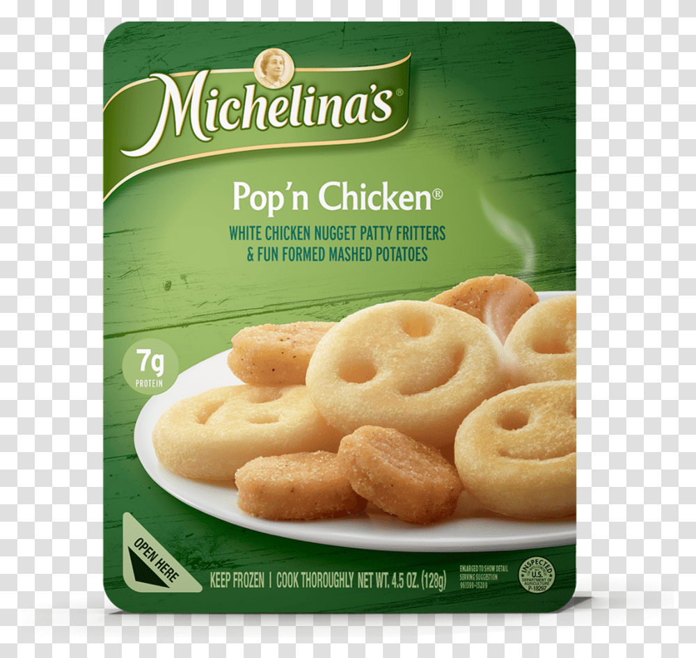Smiley Face Chicken Nuggets, Bread, Food, Pastry, Dessert Transparent Png