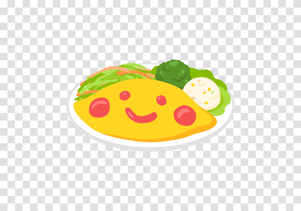 Smiley Face Omelette Rice Free And Vector, Meal, Food, Dish, Lunch Transparent Png