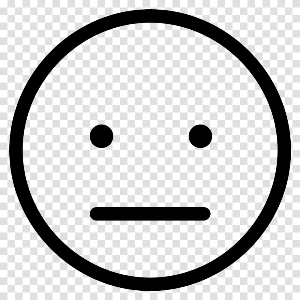 Smiley Face Sad Face Straight Face Neutral Smiley Faces Clip Art Black And White, Gray, World Of Warcraft Transparent Png