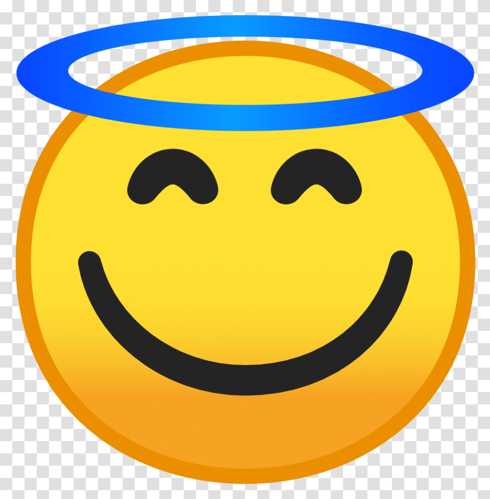 Smiley Face With Halo, Banana, Fruit, Plant, Food Transparent Png