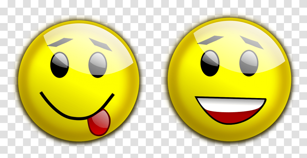 Smiley Glossy Tongue Out Yellow Laughing Cheeky Sad And Happy Clipart, Pac Man Transparent Png
