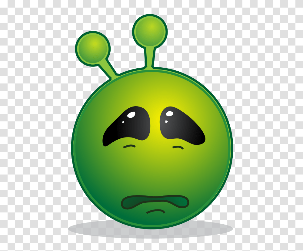 Smiley Green Alien Sad, Plant Transparent Png