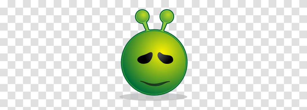 Smiley Green Alien Sorry Clip Art, Tennis Ball, Sport, Sports, Plant Transparent Png
