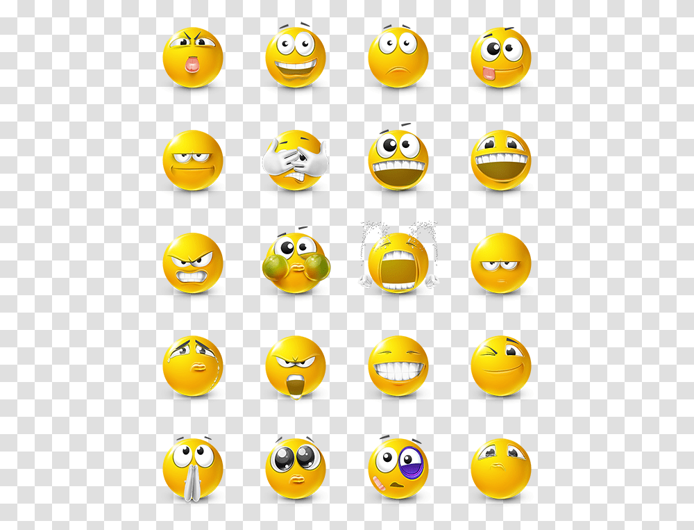 Smiley Icon Emoticon Pack, Pac Man, Angry Birds, Animal Transparent Png